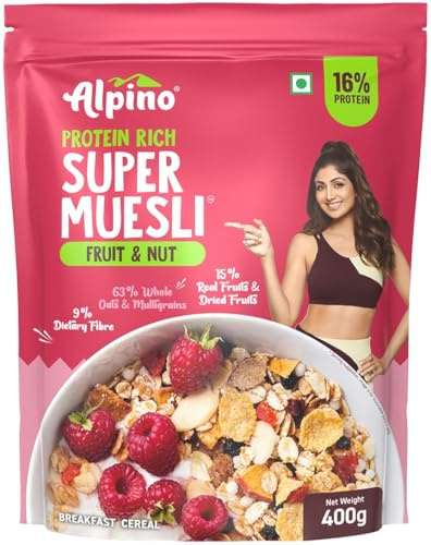 Alpino High Protein Super Müsli Fruit & Nuts (400 g)
