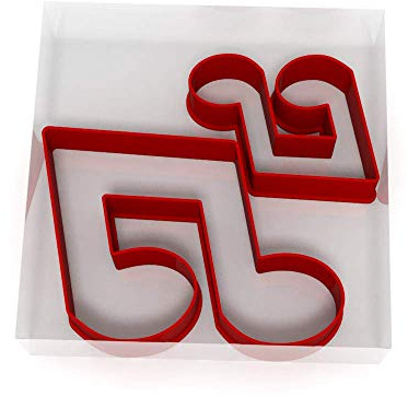 MINI/Small Music Note Double Set of 2 Value Fondant Cutters Pair 3CM + 5CM