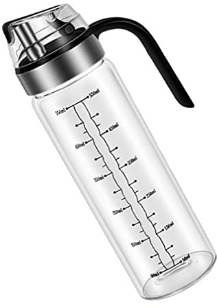 Cabilock 1 Pc Engrasador Automático De Apertura y Cierre Vinagrera Dosificadora De Aceite Aceitera Automatica Vinagrera De Cocina Aceituna Contenedores De Salsa Vidrio Escala Botella