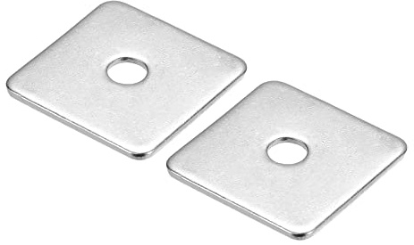 QUARKZMAN Arandela Cuadrada, 2uds M8x40x40x3mm Acero Inoxidable 304 Arandelas Cuadradas de Placa Planas Almohadilla Espaciador Junta para Herrajes Sujetador