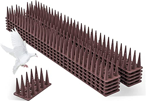 Bird spikes 5 metres, plastic bird deterrent spikes, pigeon protection for balcony, windowsill, cat, marten, pigeon, fence and roof, bird protection