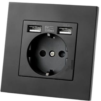 Générique Prise Murale Caméra Espion 4K WiFi Noire