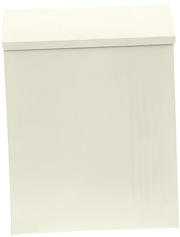 jojofuny Boîte Aux Lettres Murale Blanche Verrouillable Boîte Aux Lettres Rétro Conteneur à Courrier Haute Capacité 30x23x6 Cm Utilisation Résidentielle Et Bureau 1 Pièce