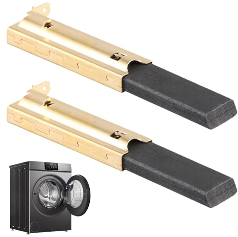 2 Pièces de Balais de Charbon L94MF7 pour Moteurs de Machines à Laver, Charbon Moteur Lave Linge 5 x 13,5 x 39,6 MM, Accessoires pour Lave-Linge