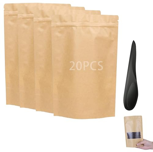 20 Format C5 Enveloppes Kraft Gommé pour l'envoi de Factures,de Prospectus,de Déclarations d'impôts,de Brochures,Lot de