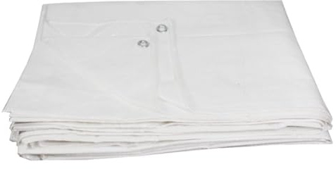 Lacers JaffaLine, telone in tessuto, robusto e impermeabile, disponibile in diverse misure e colori per una protezione ottimale all'aperto (bianco, 8 x 10 m)