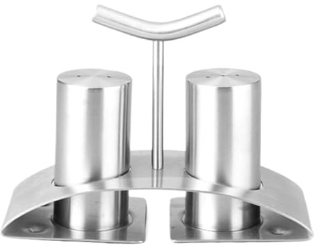 Saliera da tavolo in acciaio inox, riutilizzabile, dispenser per sale e pepe, da cucina per casa, cucina, ristorante, tavolo da pranzo