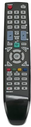 AULCMEET Télécommande,BN59-00901A Nouvelle télécommande Universelle de Remplacement pour fit for Samsung Smart TV LE32B457 LE32B457C6HXXC LE40B530 LE19B450 LE22B450 LE26B457C6H BN59-0088A BN59-00938A