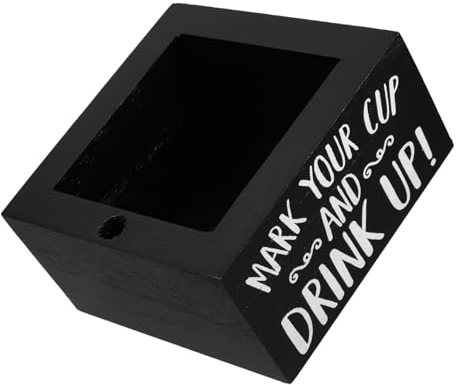 EXHUMKY Portavasos De Madera para Almacenamiento De Tazas Organizador De Tazas para Cocina Portavasos De Madera para Mesa