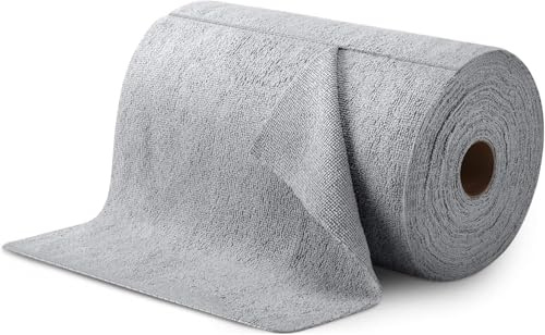 GERQSHO Microfiber Cleaning Cloth Roll 25x25CM – Reusable Tear-Away Towels Washable Super Absorbent Lint Free Cleaning Rags for Kitchen, Car, Garage and Home (Multicolor 1 Roll, 20 Pack)