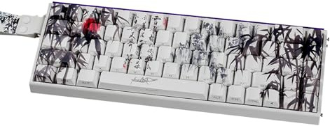 Bamboos Forests Themed PBTs Keycaps Original Profile Dyes Sub Side Print For 61 64 68 ANSI ISOs Mechanical Keyboards Inks Bamboos Forest Keycaps