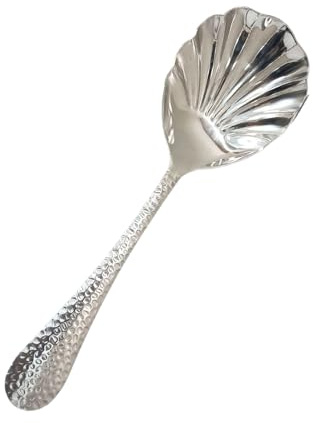 Xanorrg Cucchiaio A Guscio Multifunzionale Che Serve Facile da Mantenere Cucina Zuppa Facile da Usare per Uso Professionale Cucchiaio Conchiglia in Acciaio Inossidabile
