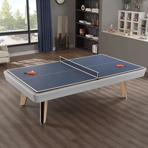 MPLFHSYOS Mesa De Billar 2 En 1 De Madera Maciza, Mesa De Billar Y Comedor Convertible De 2,13 M (7 Pies) - For Bola 8 Negra(A5)