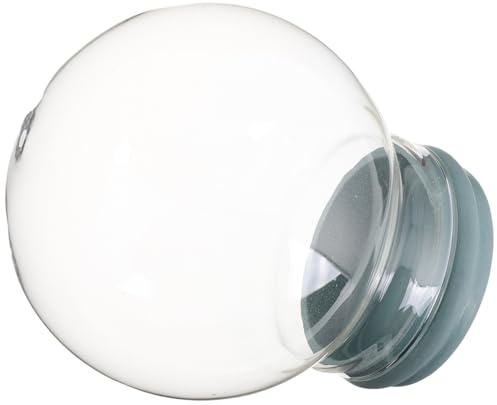 SHINEOFI DIY Empty Glass Snow Globe Kit Snow Globe Craft Kit Glass 100MM Diameter DIY Project for Home Decoration and Festive Giving