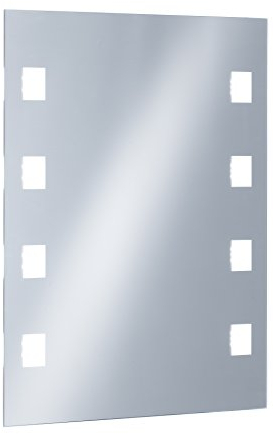Fischer & Honsel Spiegelleuchte Spiegel 1x LED 19,0 Watt, silberfarben, stufenlos dimmbar, verspiegelt,26133, 70 x 56 x 4 cm (LxBxH), 2200 lm, 3000 K