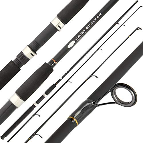 G8DS® Stalker Rute 8ft 2pc 2lb+Twin Handle Carp Runner mit 10lb Schnur Karpfen Angeln Boilie Blei Haken