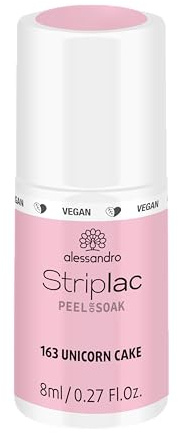 alessandro Striplac UV-Nagellack Unicorn Cake – Schonend und langanhaltend – Einfache Entfernung dank Peel-Off-Technologie – Vegan und tierversuchsfrei – 8 ml