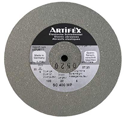 Artifex Disque abrasif élastique en carbure de silicium SC 400 MP, Gris, Gris