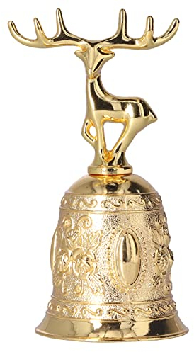 Antike Handglocke Rufglocke Messing Hochzeitsglocken Tempelglocke Handglocke Ergonomisch gestalteter klarer Klang Niedliches Aussehen