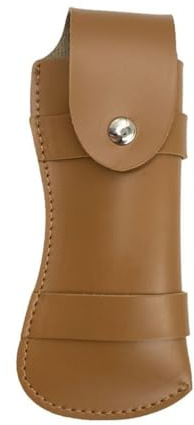 MiOYOOW Messertasche, 5 '' Messeretui PU-Ledergürtel Messerscheide für Trappermesser, Klappmesser