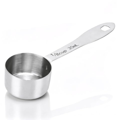 Measuring Spoon, 30ml Tablespoon Scoops 1/8 Cup Tablespoon Measuring Cup with Long Handle for Dry and Liquids