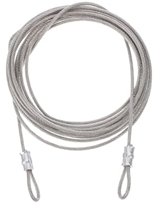 VILLFUL Cable Metálico Kit Cuerda Marcos Lámparas De Escritorio Instalación Aire Foto Cables Fijación Triángulo Y Cuadrado Vela Acero Inoxidable Velas Dosel Cortina Sombra Pies Cable