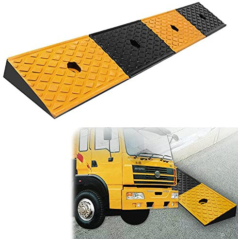 KADEUX Schwere Gummi Bordsteinkanten Rampe, H 5cm Türschwellenrampe, Auto Auffahrhilfe Rampe, rutschfeste Bordstein Rampen, Auffahrkeil Anzug Für LKW Autoanhänger Fahrrad Motorrad (Size : 39x6x1.2in/