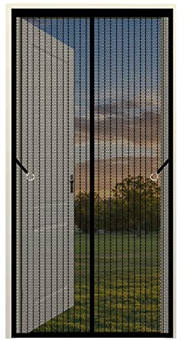Zanzariere A Calamita Per Finestre 100 x 290 cm Zanzariera Anti Zanzare Insetti Chiusura Automatica A Calamite La Zanzariera Silenziosa Zanzariere A Calamita Per Finestre Porte, Nero