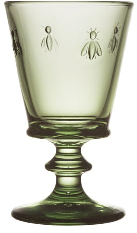 La Rochère Weinglas Abeille Biene Provence Olivgrün 240 ml - 6er Set