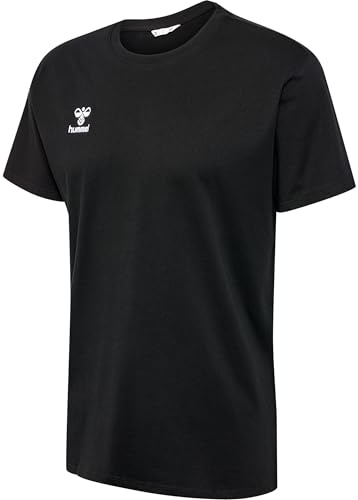 hummel GO 2.0 T-Shirt - Sportshirt Herren Kurzarm - Trainingsshirt für Fitness, Sport und Freizeit - aus 100% Bio-Baumwolle - Bequeme Passform, Stretch-Jersey Stoff & Rundhalsausschnitt | Bio-Baumwolle | nachhaltige Materialauswahl | Jerseystoff mit Stretchanteil | Rundhalsausschnitt | Kurze Ärmel | Regular fit