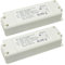 2er LED Trafo 12V 60W 5A Netzteil, Trafo 230V auf 12V Treiber, LED Transformator 12V Kein Flimmern für G4, MR11, GU5.3, MR16 Lampen, Lichtstreifen