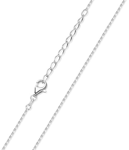 MATERIA by Matthias Wagner Ankerkette Silber 925 Kinder 1,2mm - Feine Kette 36-40cm echt K75