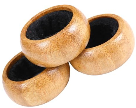 Ciieeo 3pcs Bamboo Wine Bottle Collars and Drip Stoppers Lightweight and Portable Bottle Neck Catchers for Festive Beer Season at Home or Restaurant to Prevent Leakage