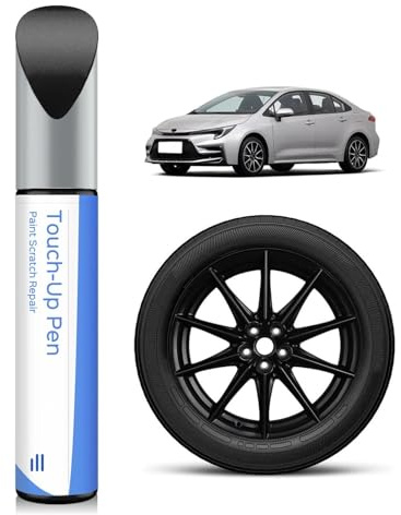 Riparazione per cerchi in nero opaco per TOYOTA - Rapida riparazione fai-da-te dei graffi da cordolo, Colore esattamente coordinato