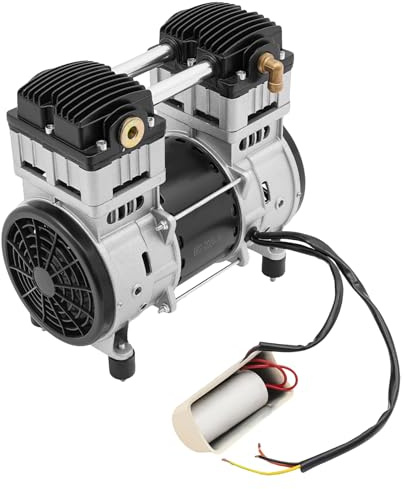 Compresseur d'air silencieux - Avec moteur sans huile - 1500 W - 140 l/min - Compresseur silencieux - Pour l'électronique automobile