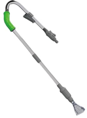 FANSHINUO 1. Grattoir et aspirateur robustes pour aquarium avec poignée réglable pour l'entretien de l'eau des poissons (120 chars) nettoyage des aquariums avec siphon et racloirs