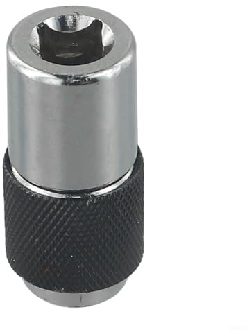 Adjustable Tap Socket for 3/8 Inch Square Drive Wrenches, Compatible with Taps Reamers and Screw Extractors, M6-for M12 Clamping Range, Includes 6-1/4in(A)