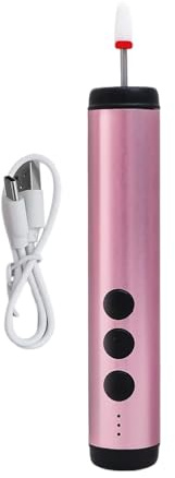 Elektrisk nagelborr - ABS 5,02 × 0,91 tum | Nagelfilsats, multifunktionella bärbara skönhetsverktyg med dubbla huvuden 2 i 1, nagelfil | Fotsalong resor ma