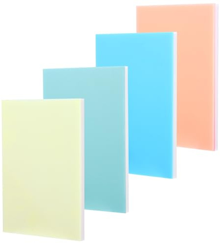 GAROZATION 4 Stück Doppellagiges Gummistempel aus Pvc Flexible Schnitzblöcke für Selbstgemacht Druckgrafik Stempelblock für Heimwerker Basteln