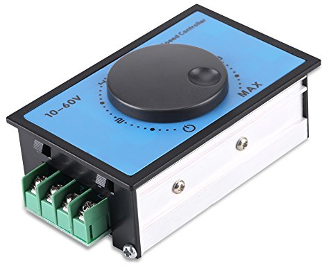 DC 10-60V (12V/24V/36V/48V) 20A PWM Motor Drehzahlregler, Regler Motor Fahrer Gouverneur, Stufenlose Variable Drehschalter Pulsweitenmodulator für 775 Gleichstrommotor