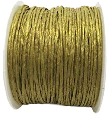 Papierkordel/Papierdraht/Gold / 2 mm / 100 Meter
