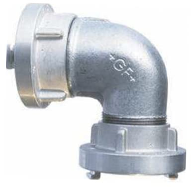 Rohrbogen 90° Storzkupplung A -110 PN16