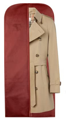 Wedcova Suit Covers for Men | Hanging Garment Bags | Travel Blazer & Jacket Bag | Clothes Storage Cover with Zipper | Suits Carrier Moth Proof Protector | (24'' x 54'') | Pack of 1 | Maroon