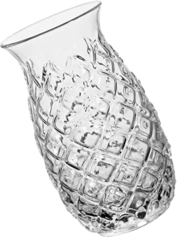 Zerodeko Cocktailgläser Ananas Tumbler Getr?nkeglas Becher: 480Ml Weinglas Dekorative Cocktailschale Whisky- Verkostung Becher für Sommerstrand Hawaii- Party Plastikbecher