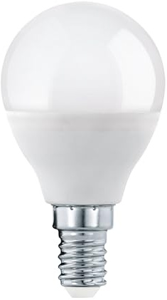 EGLO E14 LED, lampadina a forma di globo, illuminazione retrò vintage color ambra, 4 Watt (equivalente a 32 Watt), 350 lumen, luce bianco caldo, 2200k, lampadina Edison G60, Ø 6 cm