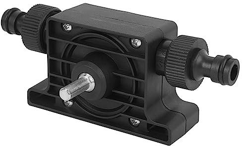 Pompe de Forage, Petite Pompe à Eau Domestique, Pompe D'entraînement de Perceuse électrique Portable avec Connecteur 2 Pièces 106 X 37 X 64 Mm (Pompe à Huile noire), Plomberie