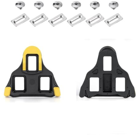 HOUSON Fahrrad Cleats, Fahrrad Schuhplatten Radfahren Rennrad Schuhplatten Set kompatibel mit SPD (SH-10/SH-11/SH-12) Cleats System