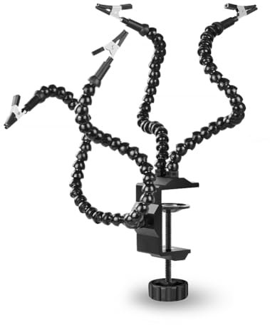 Hopbucan Supporto per Stazione di Saldatura da 1 Pezzo Clip A Coccodrillo PCB Multi Saldatura Helping Hands Strumento di Terza Mano per la Riparazione Della Saldatura