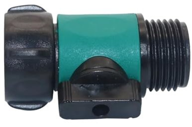 Aqxyki Quick Connector Plastic Valve 3/4 Inch Female Thread 3/4 Inch Male Thread Agricultural Garden Watering Extension Hose Adapter Switch