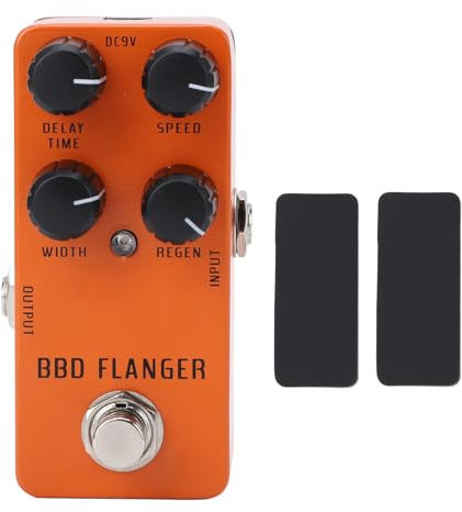 Analoge Flanger-Effektpedale, True-Bypass-Gitarrenzubehör für E-Gitarre, Bass, DC 9 V
